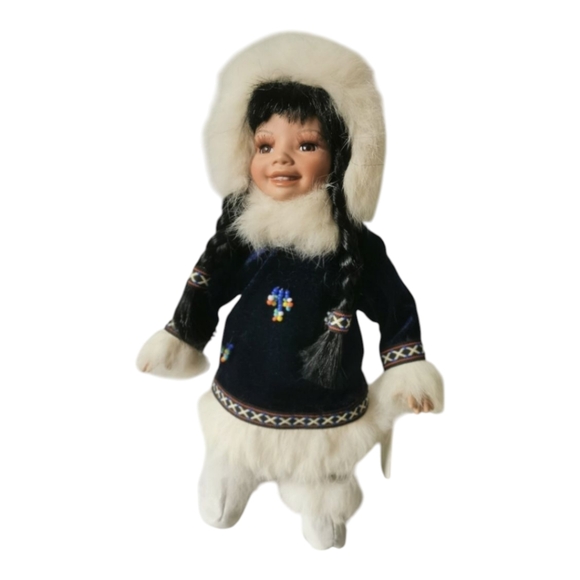 Vintage porcelain Doll Collectable Alaskan friends